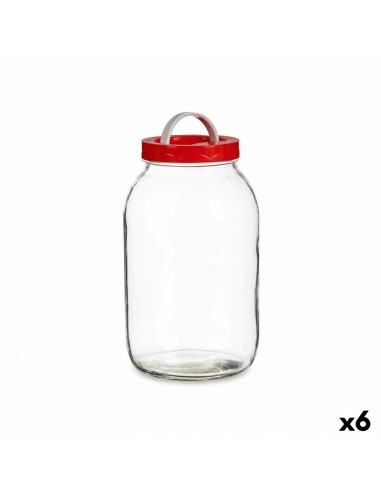 Jar Lid with handle Red polypropylene...