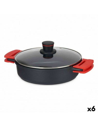 Casserole with lid 28 x 7,5 cm Black...