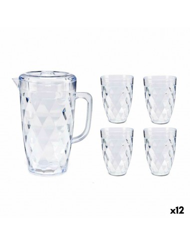 Pichet Lot Transparent Plastique (12...