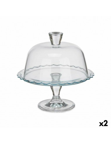 Tartera Transparente Vidrio 26 x 26 x...