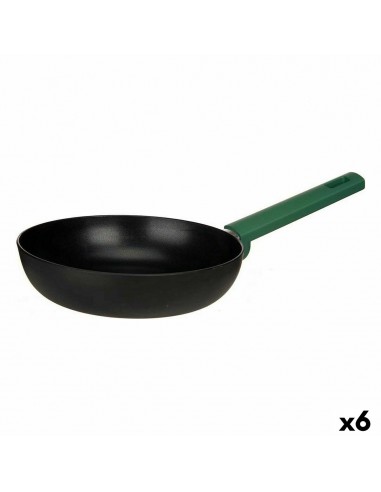 Pan Ø 22 cm Zwart Groen (6 Stuks)