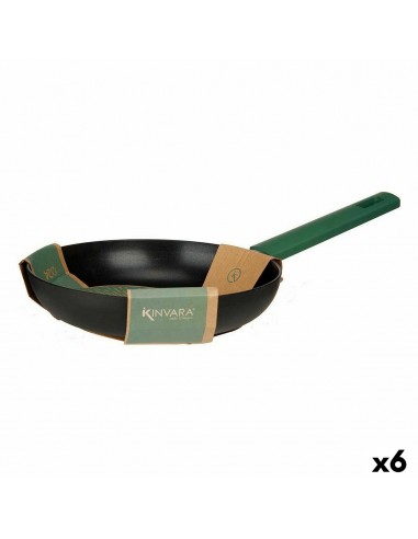 Pan Ø 24 cm Zwart Groen (6 Stuks)