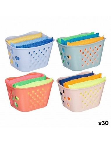 Set of scourers Basket Plastic (30...