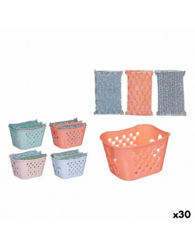 Set of scourers Basket Plastic (30...