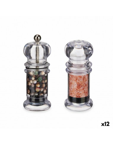 Salt and pepper set Plastic (12 Units)