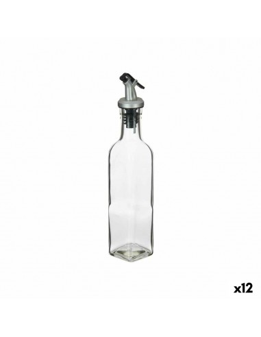 Cruet Transparent Glass Steel 250 ml...