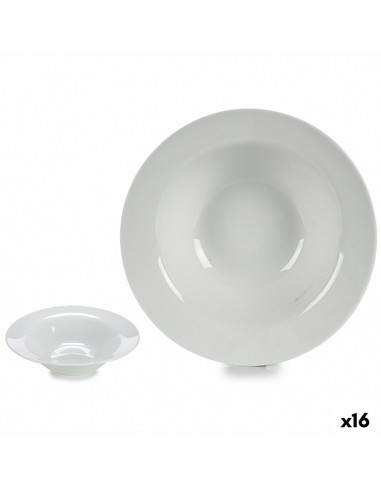 Assiette à pâtes Blanc Porcelaine 23...