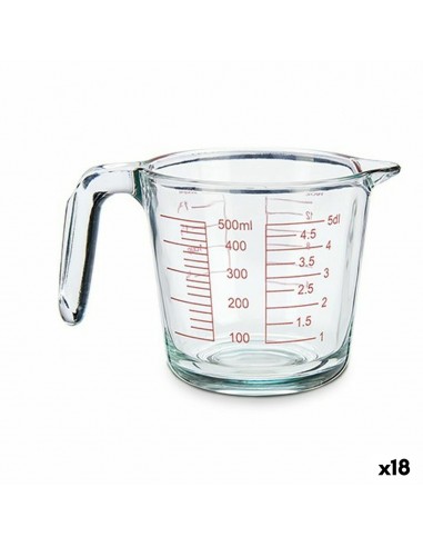 Measuring Jug Glass 500 ml (18 Units)