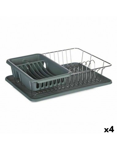 Draining Rack for Kitchen Sink Grey...