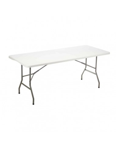 Mesa Blanco Metal Polietileno 183 x...