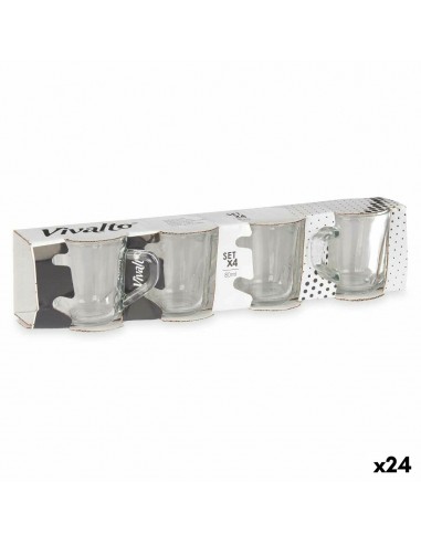 Piece Coffee Cup Set Transparent...