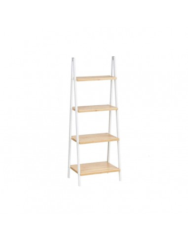 Bathroom Shelves White Natural Bamboo...