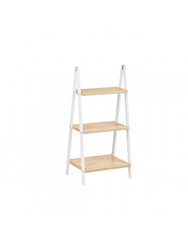 Bathroom Shelves White Natural Bamboo...