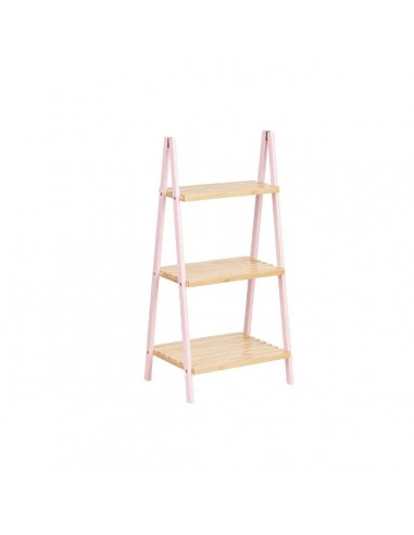 Bathroom Shelves Pink Natural Bamboo...