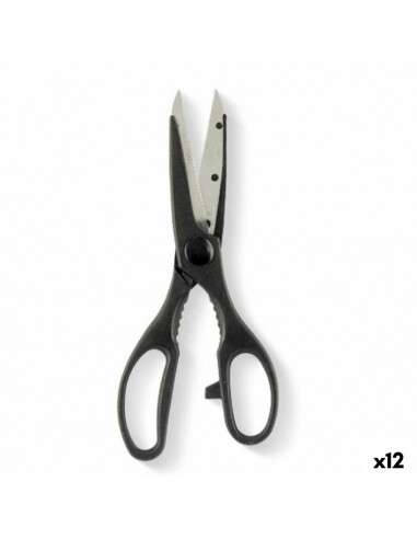 Scissors Black Silver Stainless steel...