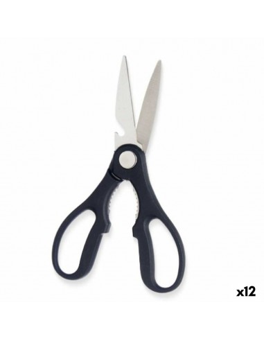 Scissors Black Silver Stainless steel...