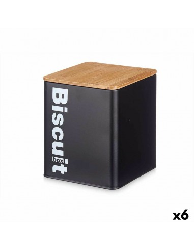 Biscuit and cake box Black Metal 13,7...