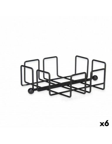 Napkin holder Black Metal 19,3 x 6,5...