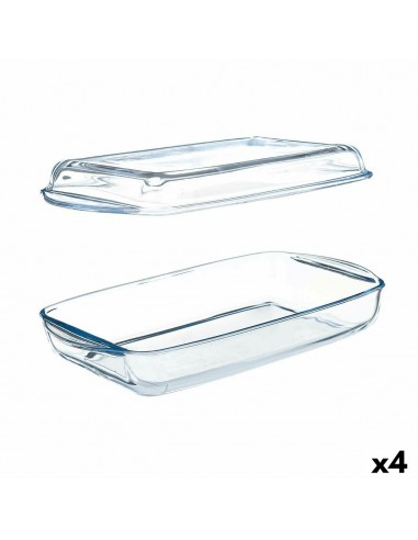 Tray with lid Borcam Transparent...