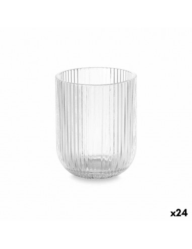 Becher Streifen Durchsichtig Glas 270...