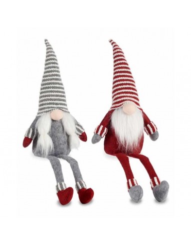 Figura Decorativa Gnomo Rojo Gris 25...