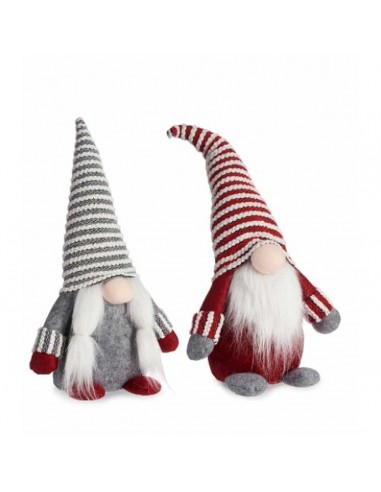 Figura Decorativa Gnomo Rojo Gris 12...