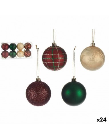 Lot de boules de Noël Multicouleur 6...