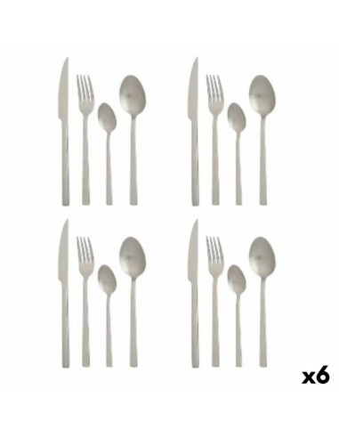 Cutlery Set Matt Silver Stainless...