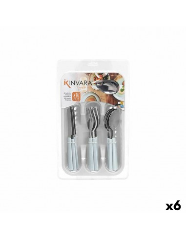 Cutlery Set White Silver Stainless...