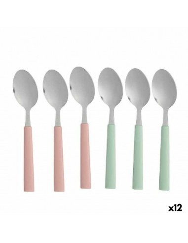 Set of Spoons Dessert Green Pink...