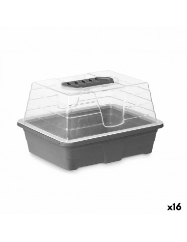 Serre Gris Transparent Plastique 21,5...