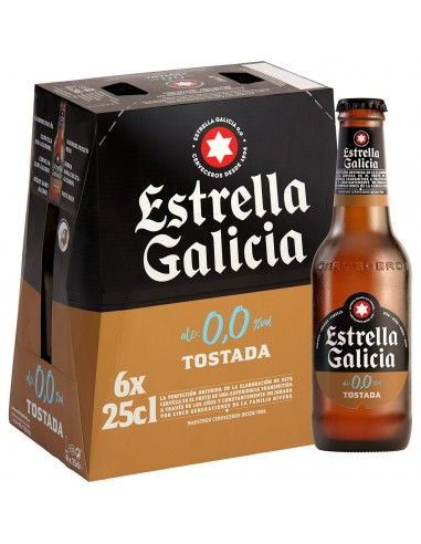 Beer Estrella Galicia Tost 0,0 6 x...