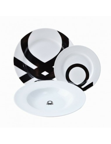 Tableware Benetton Black White...