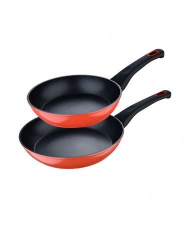 Set of pans Bergner Red Aluminium