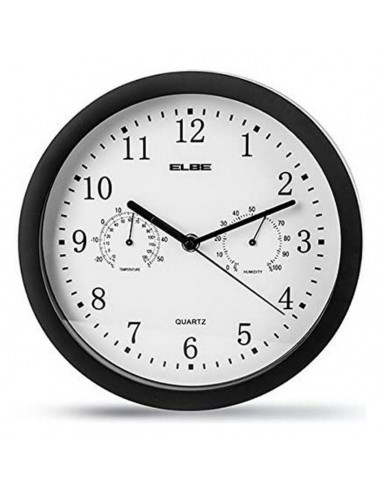 Reloj de Pared ELBE RP1005N Blanco/Negro