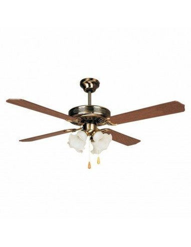 Ceiling Fan with Light Orbegozo Wood...