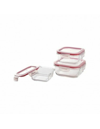 Set Lunchboxen Bergner Q4052 Vierkant...