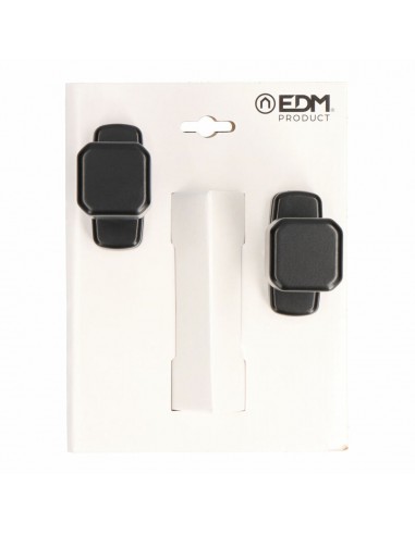 Doorknob EDM 6807 Black Aluminium 80...