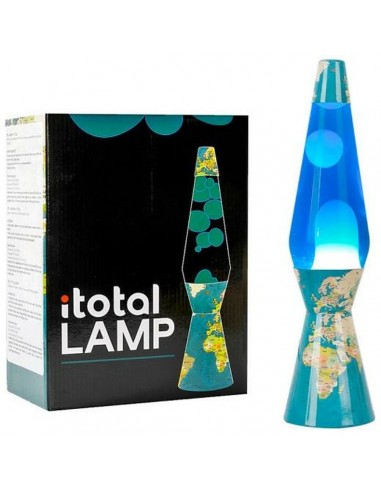 Lava Lamp iTotal World Map Multicolour