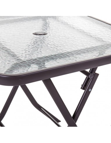 Dining Table Neila Crystal Steel 70 x...