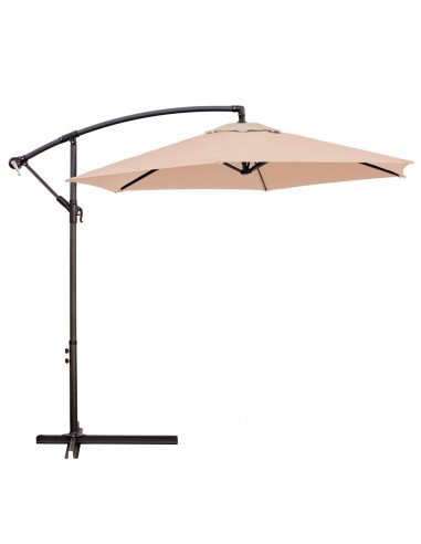 Parasol Monty Beige Aluminium 270 cm