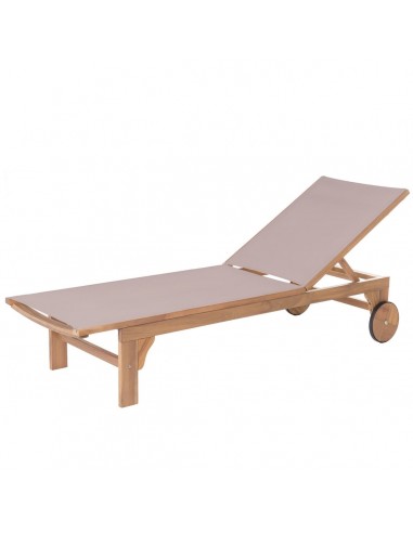 Sun-lounger Nina 200 x 65 x 36 cm Beige