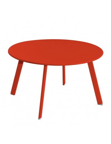 Side table Marzia Red Steel 70 x 70 x...