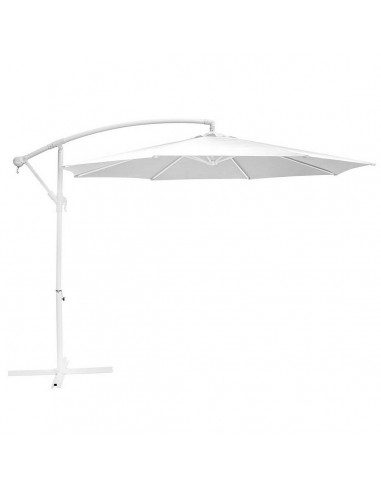 Parasol Alba Aluminium Blanc 300 cm