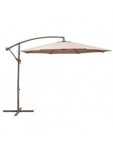 Parasol Tessa Taupe Aluminium 300 cm