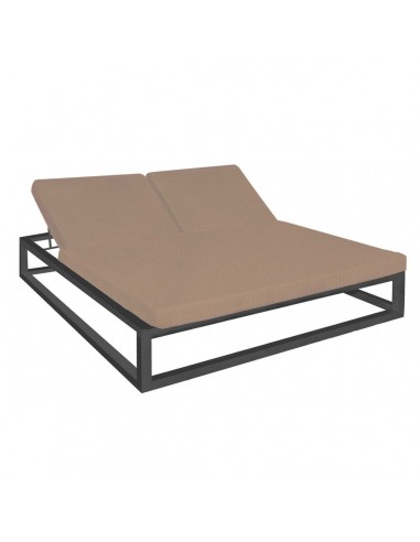 Chaise longue Luana Double Moka 180 x...