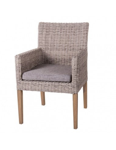 Garden chair Patsy Grey Wood Rattan...