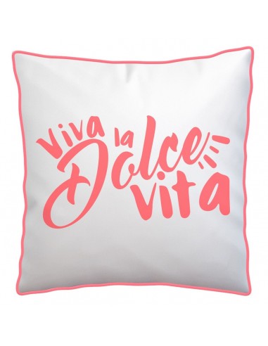 Coussin Positive 45 x 45 x 12 cm Corail