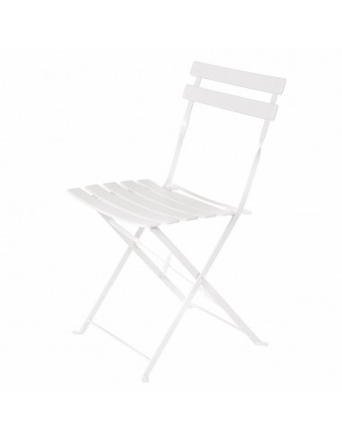 Chaise de jardin Sira Blanc Acier 41...