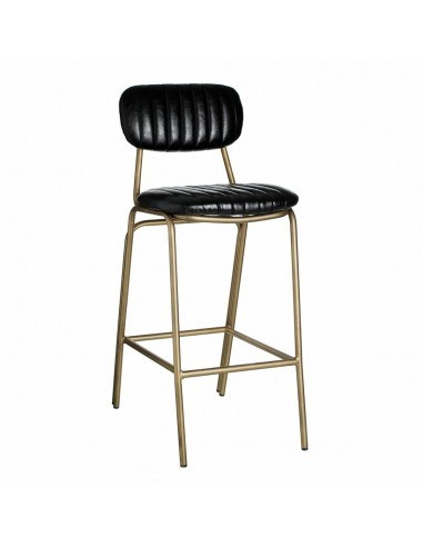 Hocker 44 x 51 x 100 cm Schwarz Gold...